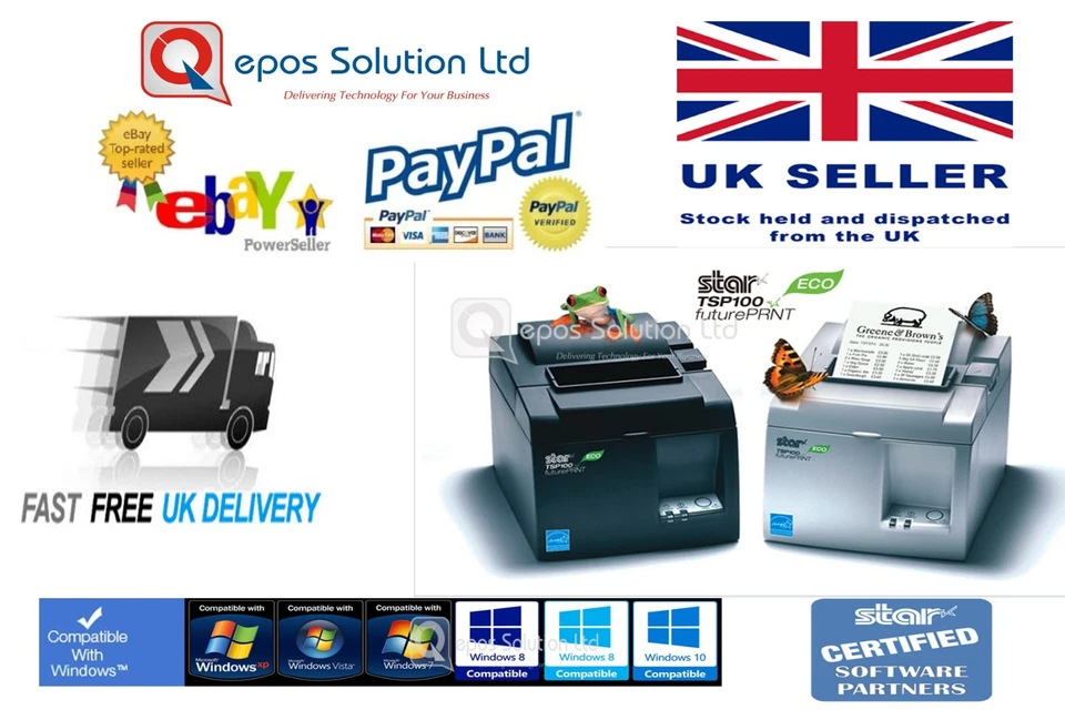 POS Receipt Printer-Star TSP143IIECO Receipt Printer - Image 1 of 4