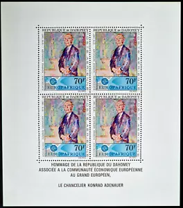 Dahomey 1967 MNH - Art Paintings 4 Stamps Block - Picture 1 of 4