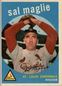 1959 Topps #309 Sal Maglie - FAIR - Picture 1 of 1