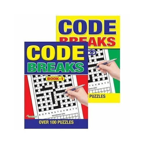 Jumbo Puzzle Book 1 or 2 Code Breaks Over 100 Brain Teasers Large Print FREEPOST