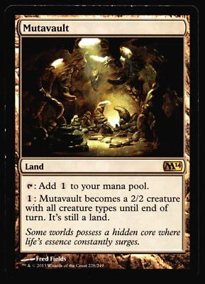 Mutavault Magic 2014 (M14) #228 Non Foil Rare MTG Card R4-133 - Image 1 of 2
