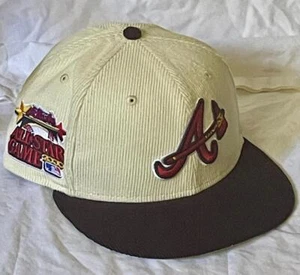 ATLANTA BRAVES MLB NEW ERA 59FIFTY 2000 ALL-STAR GAME CORDUROY FITTED HAT NWT - Picture 1 of 6