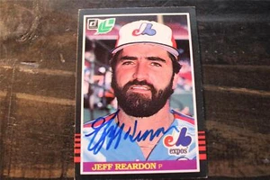 TARJETA AUTOGRAFIADA JEFF REARDON MONTREAL EXPOS - Imagen 1 de 1