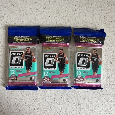 2020-21 Panini Donruss Optic Cello Pack NBA Basketball Lot Of 3 - Image 1 of 4