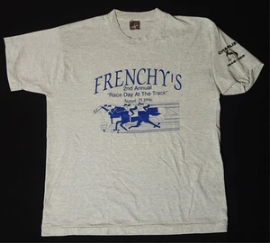 Vtg Frenchys Park Horse Race Track 1996 SHIRT Adult Sz Large - Picture 1 of 10