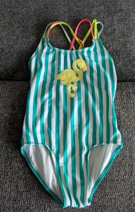 Cat & Jack Girls’ One-Piece Swimsuit flamingo- Size Small 7/8 - Picture 1 of 11