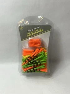 Tommy Armour Tees 40pk Low Drag Golf Tees Neon 3.25in & 1.5in Variety - Picture 1 of 5