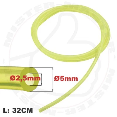 TUBO FLESSIBILE CARBURANTE BENZINA PER DECESPUGLIATORE MOTOSEGA TAGLIAERBA ECC - Image 1 of 4