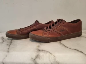 Zapatos de cuero marrón Lacoste Cerberus 7 Reino Unido 11 - Imagen 1 de 14