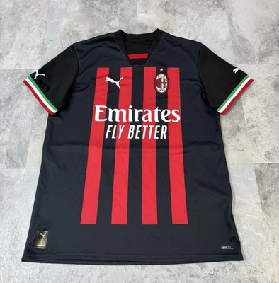 Camiseta deportiva de fútbol local Puma AC Milan 2022-23 camiseta jóvenes niños talla XL Foto 1 de 4