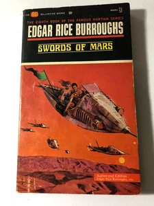 b Edgar Rice Burroughs SWORDS OF MARS Ballantine 1st Print 1963 - Imagen 1 de 5