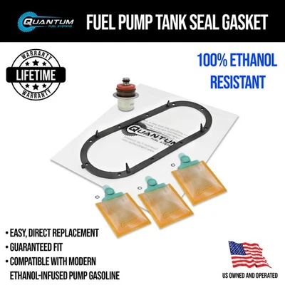 QFS Fuel Door Seal Gasket +Regulator & Strainer Kit for Harley-Davidson 61402-02 - Image 1 of 4