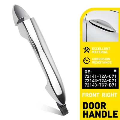 Reemplace la manija exterior de la puerta exterior cromada delantera derecha para Honda Pilot 2017-20 Foto 1 de 4