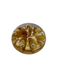 Vintage Joe St Clair Glass Paperweight Mid Century Modern Collectible Glassware - Picture 1 of 4