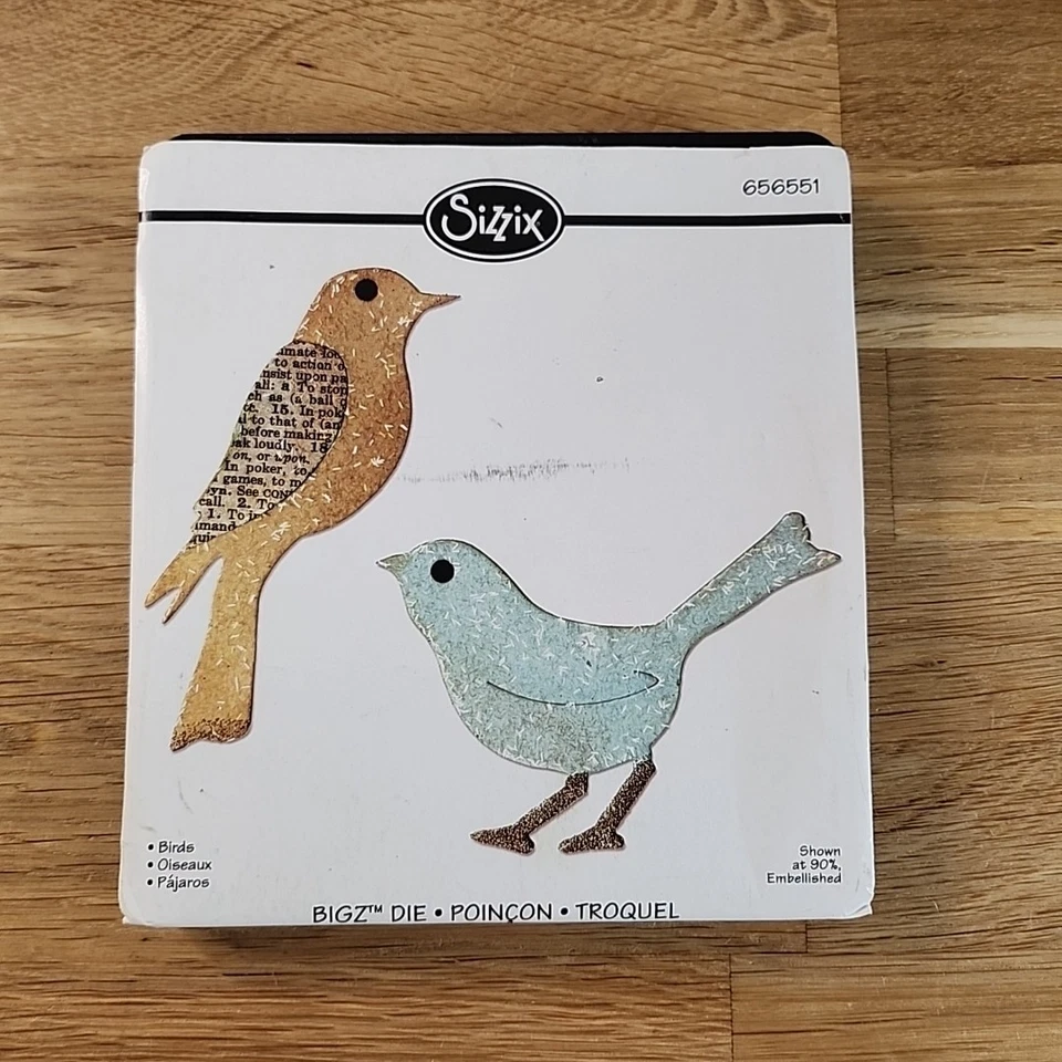 Sizzix BIGZ Vögel 656551 Rachael hell Stanzschablone Scrapbooking Handwerk OPEN BOX - Bild 1 von 4