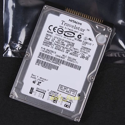 HTS721010G9AT00 - HITACHI 100 GB 2.5" 7200 RPM PATA IDE Hard Disk Drive HDD - Image 1 of 2