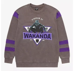 Marvel Black Panther Kingdom of Wakanda Crewneck Sweatshirt BoxLunch Size 2XL - Picture 1 of 1