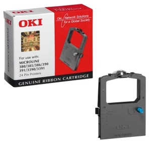 Original OKI 09002309 schwarz Farbband für Microline ML 380 / 385 / 386 Ribbon - Bild 1 von 3