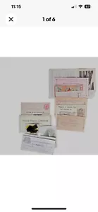 Vintage Ephemera Mixed Lot Advertising Canceled Checks Parachute Sears Coffee - Picture 1 of 6