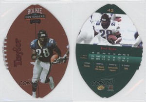 1998 Playoff Contenders Leather Footballs Red Fred Taylor #42 Rookie RC