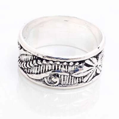 Argento 925 Placcato Fatto A Mano Gioielli Per Lei Anello Taglia 6 R-14300 - Immagine 1 di 3