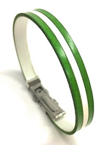 PULSERA SIMIL-PIEL BANDERA ANDALUCÍA - CIERRE DE SEGURIDAD - Imagen 1 de 4