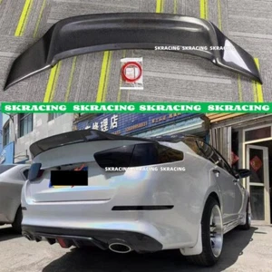 Genuine Carbon Fiber Rear Trunk Wing Lip Spoiler For KIA 2011-2019 Optima K5 - Picture 1 of 17