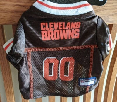 Cleveland Browns Officially Licensed NFL dawg Pet Dog Jersey XS pets first NEW