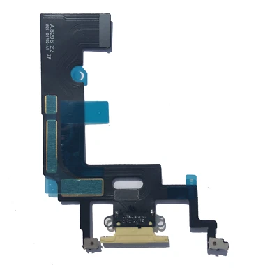 Зарядное устройство от оригинального производителя зарядный порт док-станция гибкий кабель микрофон замена для iPhone XR желтый - Изображение 1 из 2