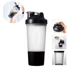 marutatsu 500ml Proteinshaker Tassen mit Pulver Aufbewahrungsbehälter Mixer Tasse Fitnessstudio