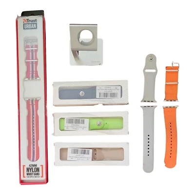 Apple Watch straps + metal watch stand - Image 1 of 4