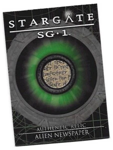Stargate SG-1 Season 8 (Eight) - R12 "Alien Newspaper" Relic Card #013/407 - Picture 1 of 3