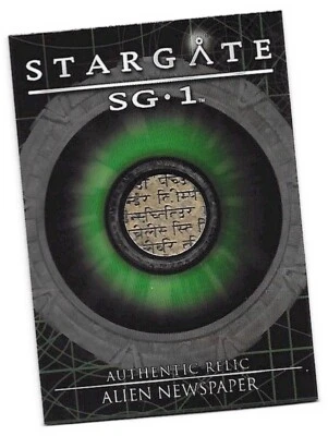 Stargate SG-1 Season 8 (Eight) - R12 "Alien Newspaper" Relic Card #013/407 - Image 1 of 3
