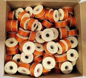 Cappotti Nylon Preavvolto BOBINA FILO per Tappezzeria - Arancione Bruciato - Foto 1 di 1