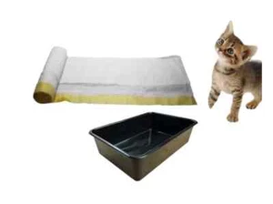 Cat Litter Tray Liners Disposable Drawstring Bags Extra Strong Hygienic Roll - Picture 1 of 5