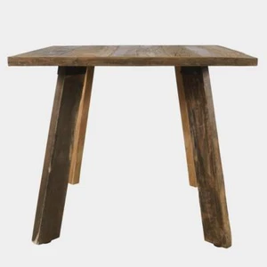 2" Rustic Reclaimed Solid Wood Square Counter Height Dining Table - Picture 1 of 7
