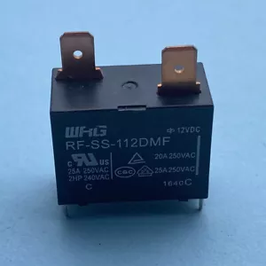 1PC WRG RF-SS-112DMF 12VDC same as RF-SS-112DMF-L Power Relay 25A 250VAC 4Pins - Picture 1 of 3