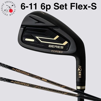 HONMA Beres 09 Black Iron 6-11 6p Set ARMRQ FX Black Flex S Japan Exclusive 2024 - Image 1 of 4