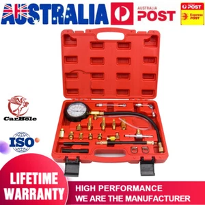 Fuel Injection Injector Gauge Kit Pressure Tester Test Car System Pump Tools Set - Picture 1 of 12