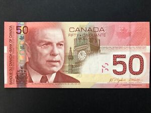 2004 Bank of Canada $50 Dollar Banknote Jenkins / Dodge BC-65a Uncirculated