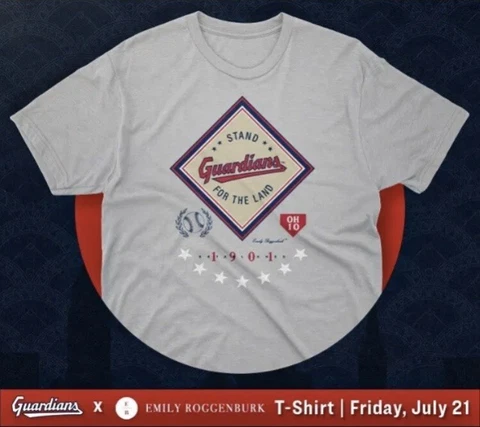 Cleveland Guardians T-Shirt (SGA 7/21/2023) Size XL New Cover