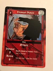 GERADER PUNCH: RAGE LOFR 1998 CCG Kampfkarte, weißer Wolf Werwolf TCG, NM - Bild 1 von 4