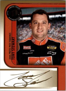 2005 Press Pass Signings Gold #52 Tony Stewart Auto /50