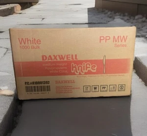Daxwell Medium Weight 1000 Bulk White Knife - PP MW Series - Picture 1 of 3