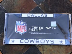 1 Dallas Cowboys Navy Blue Metal Vehicle License Plate Frame w Nice 3D Graphics