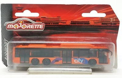 Majorette Man Lion's Bus - City Orange Scale 1/110 (5.7") In Package - Image 1 of 4