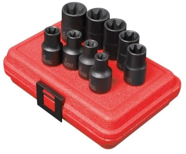 Sunex 9pc 1/2" External Star Impact Sockets Bits Set Tools Drive Inverted 2690SE - Image 1 of 1