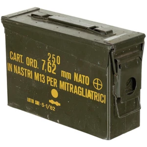 US Munitionskiste Steel M19A1 Cal.30/7.62 Armee MUNIKISTE Klein Metall AMMO BOX - Bild 1 von 1