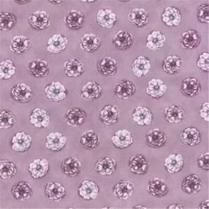 Lila Violett Rose Blumen Mauve Quilt Ton in Ton Stoff GARTEN Studien AWU-17657-238 - Bild 1 von 1