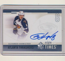 2010-11 SP Authentic Sign Of The Times AUTO Alexander Burmistrov Thrashers